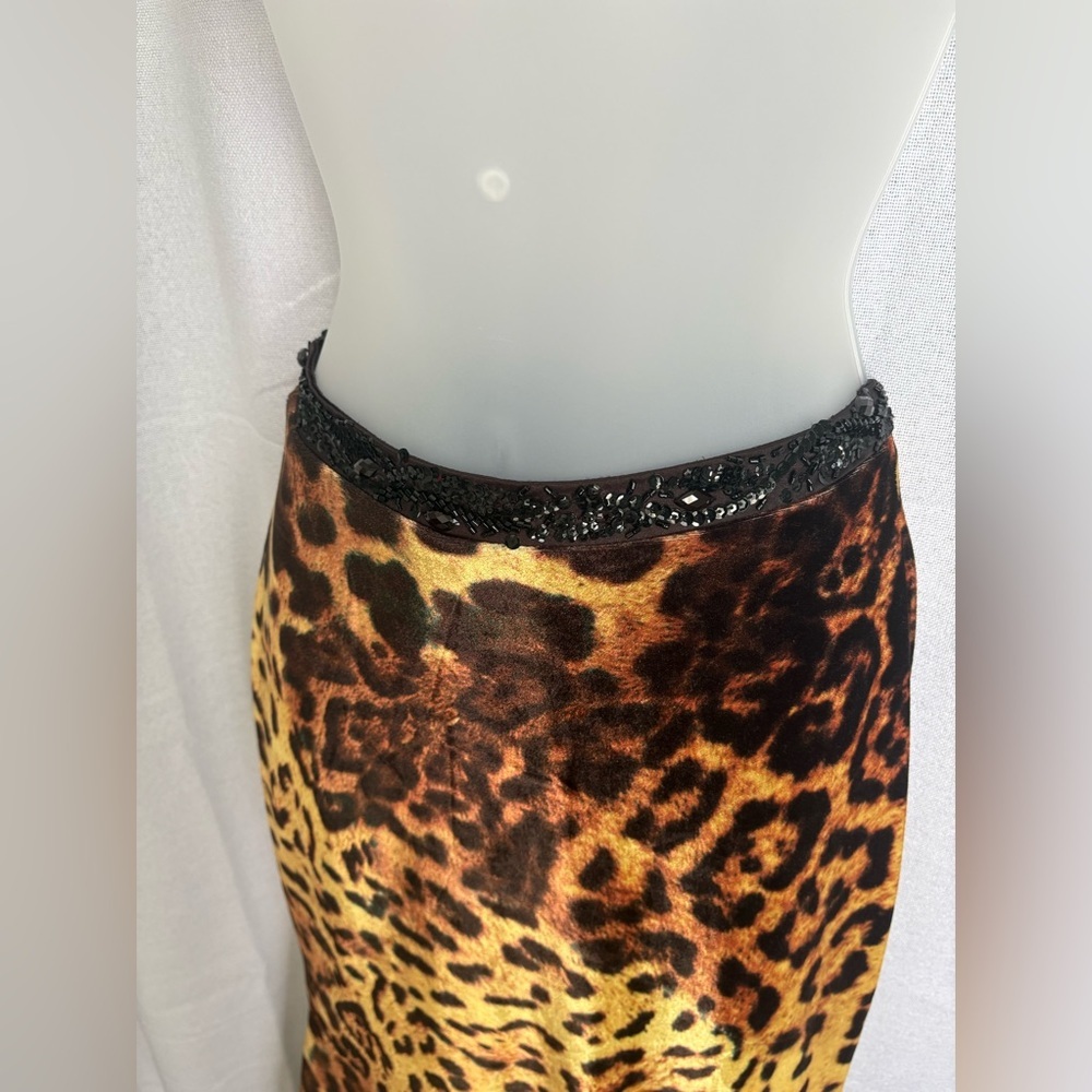 MacDuggal Leopard Print Prom Formal Beaded Animal SKIRT ONLY! Two piece 0313‎ - Picture 2 of 12
